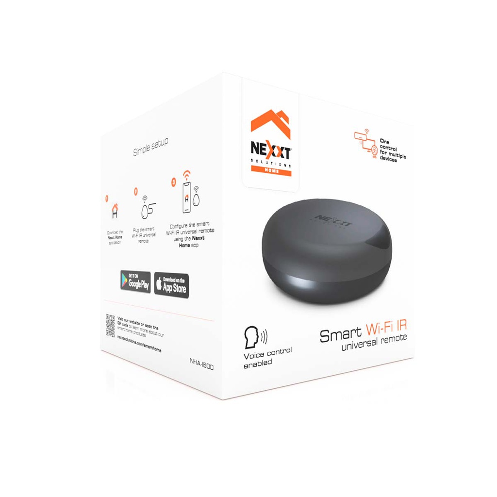 Nexxt Home NHA-I600 Smart Wi-Fi IR Control Remoto Universal