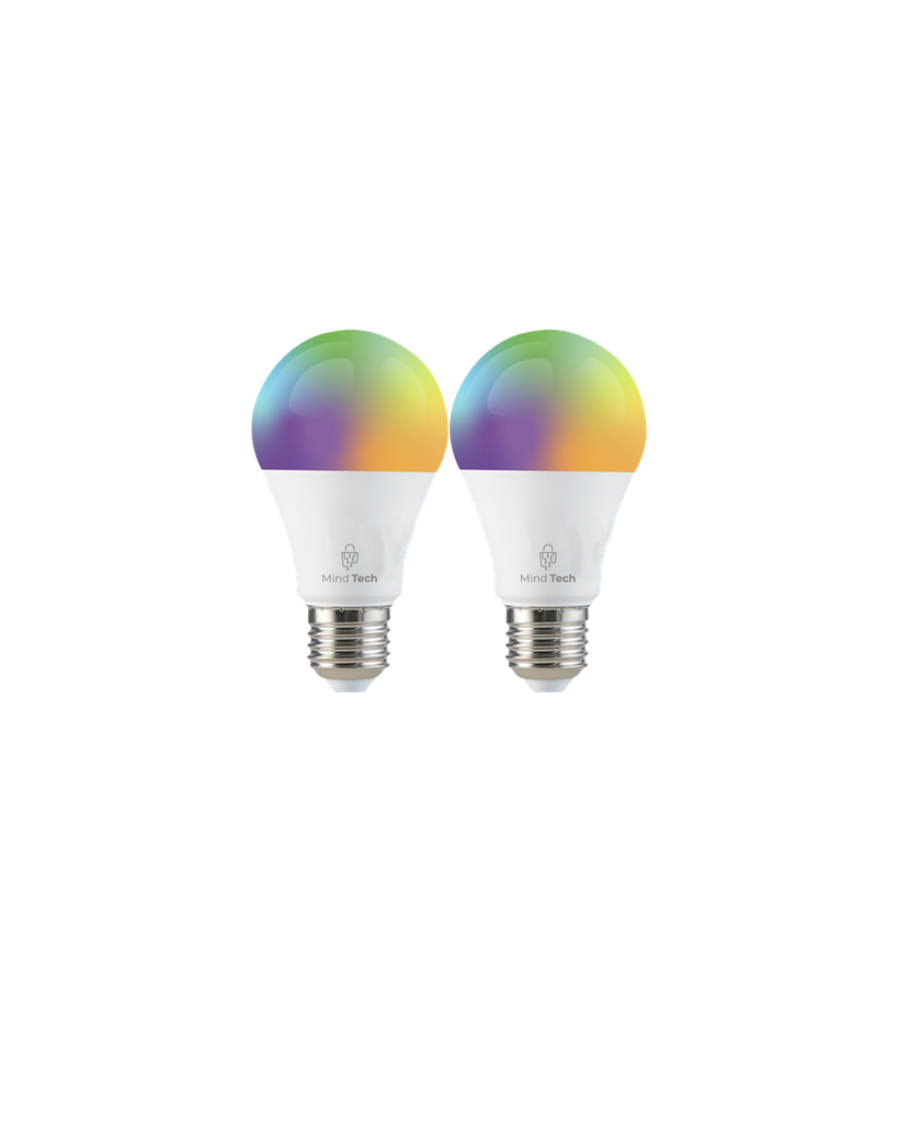 Pack 2 Ampolletas Smart WIFI Mindtech A60