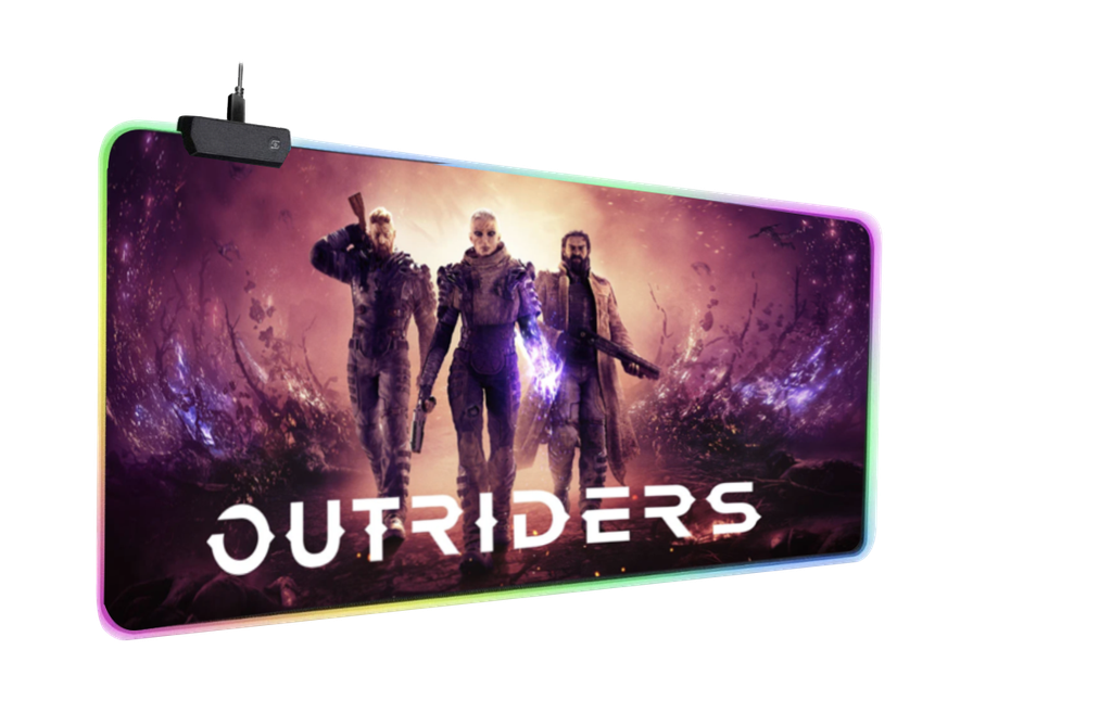 MousePad Gamer RGB Outriders 90x40cm