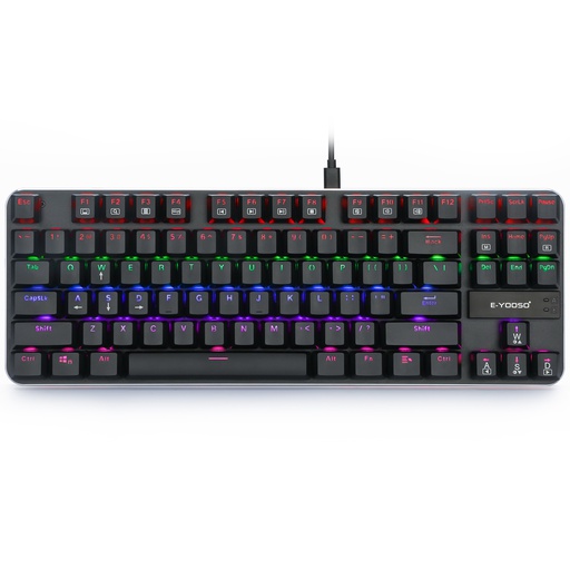 [K-630RGB] Teclado Gamer Mecanico Huo JI E-Yooso K-630 RGB Switch Azul