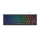 Teclado Gamer Mecánico Royal Kludge RK61 RGB Switch Azul Color Negro