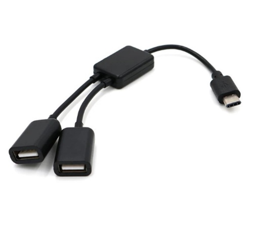 [11MINDTECH05] Cable Adaptador OTG Type-C Hub Usb 2 En 1 Usb 3.1l